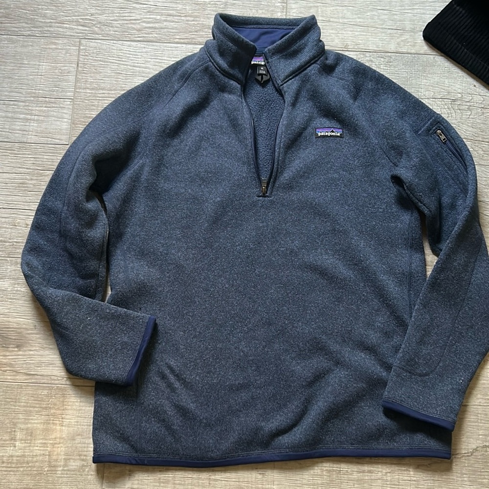 Patogonia 1/4 zip sweatshirt Navy Blue